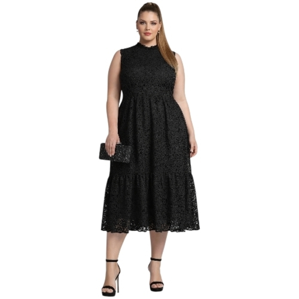 Elegant Black Lace Dress